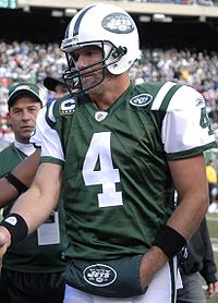 Brett Favre with the NY Jets -- between the Packers and the Vikings.