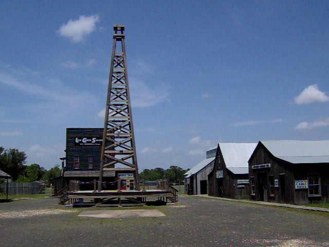 The Gladys City museum near the birth of the modern "earl bidness."